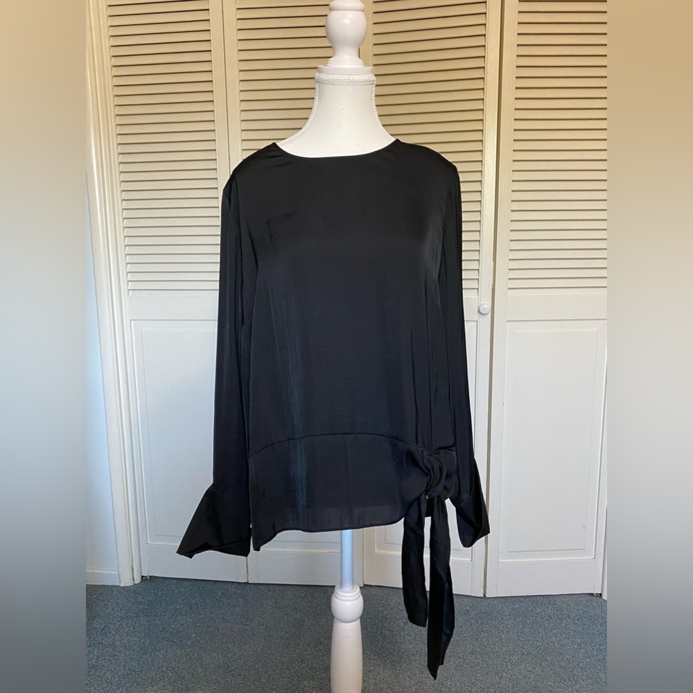 Simply Vera Verawang Black Long Sleeved Top - Simply Vera Vera Wang